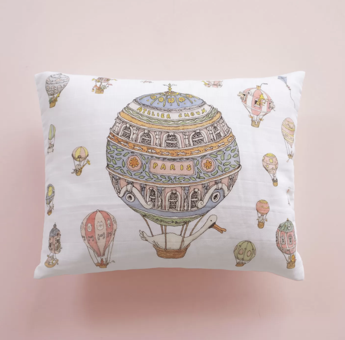 Atelier Choux 棉緞熱氣球枕頭